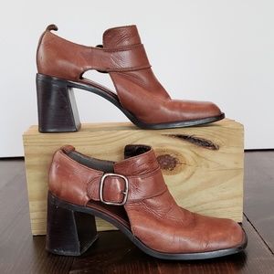 Vintage chunky block heels